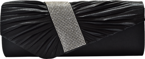 Black clutch bag isolated. real photos